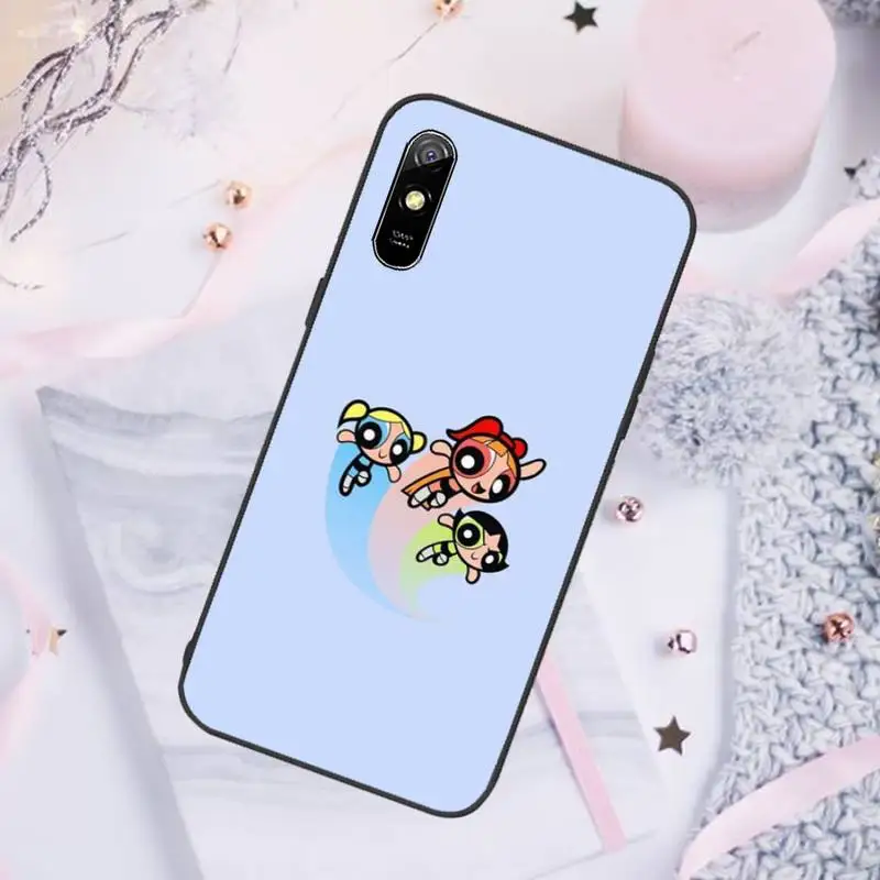 

Cute Powerpuffs Girls Phone Case For Xiaomi Redmi note 7 8 9 pro 8T 9A 9S Mi Note 10 Lite pro