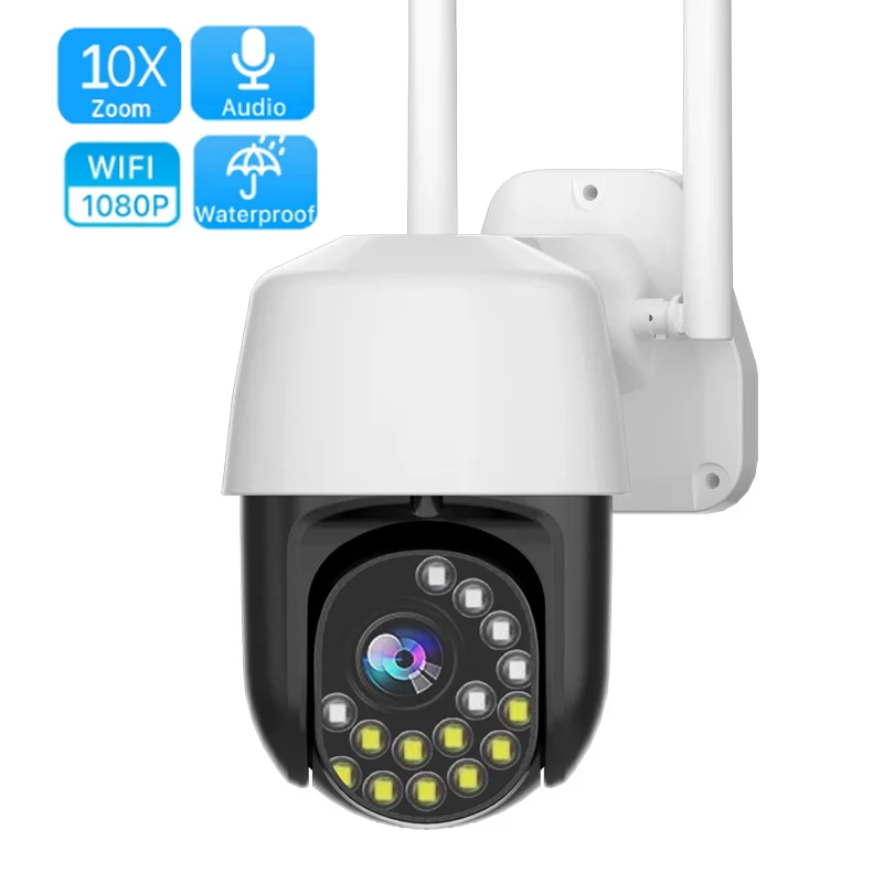

IP-камера видеонаблюдения, 1080P, Wi-Fi, 10-кратный зум