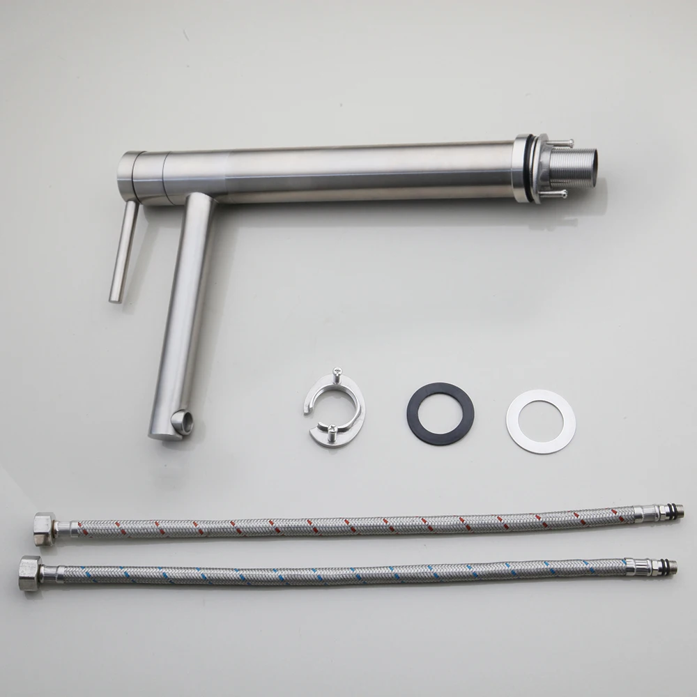 Однонитевая раковина из никеля длинная латуни 1 ручка столешница для