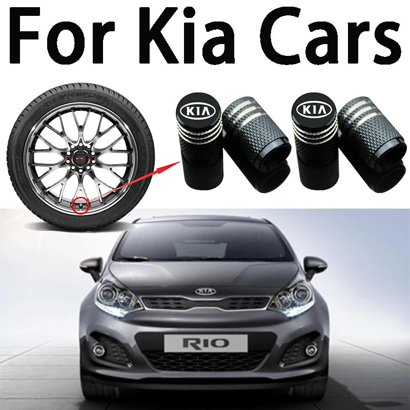 

Car Metal Wheel Tire Valve Caps Stem Cover For KIA Cerato Ceed Sportage Sorento K2 K3 K4 K5 K6 Rio 2 3 Picanto Exterior Parts