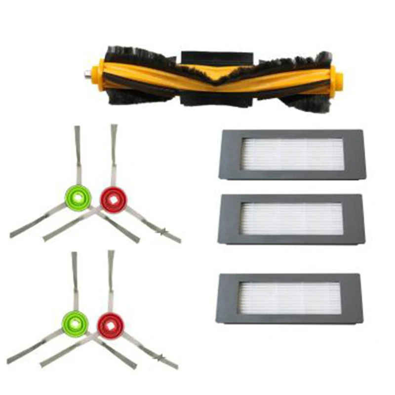 

8 шт., роликовая щетка, боковая щетка, Фильтр Для Ecovacs Deebot Ozmo 900 DN5G аксессуары для робота-пылесоса