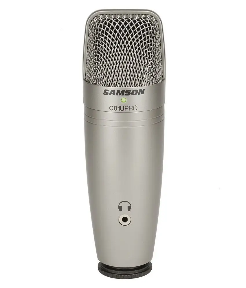 Samson C01u Pro Usb Studio Hypercardiod микрофон для мониторинга в реальном времени Большой мембранный конденсаторный микрофон Plug& Play Stand