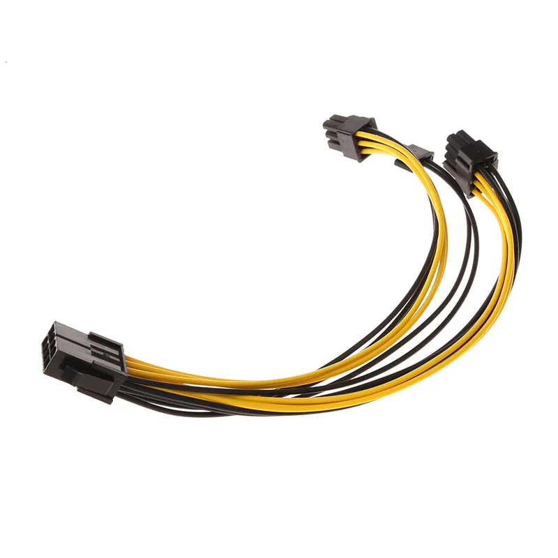 1 шт. PCI E 8 контактный разъем на двойной (6 + 2) штекер видеокарта кабель питания 18AWG