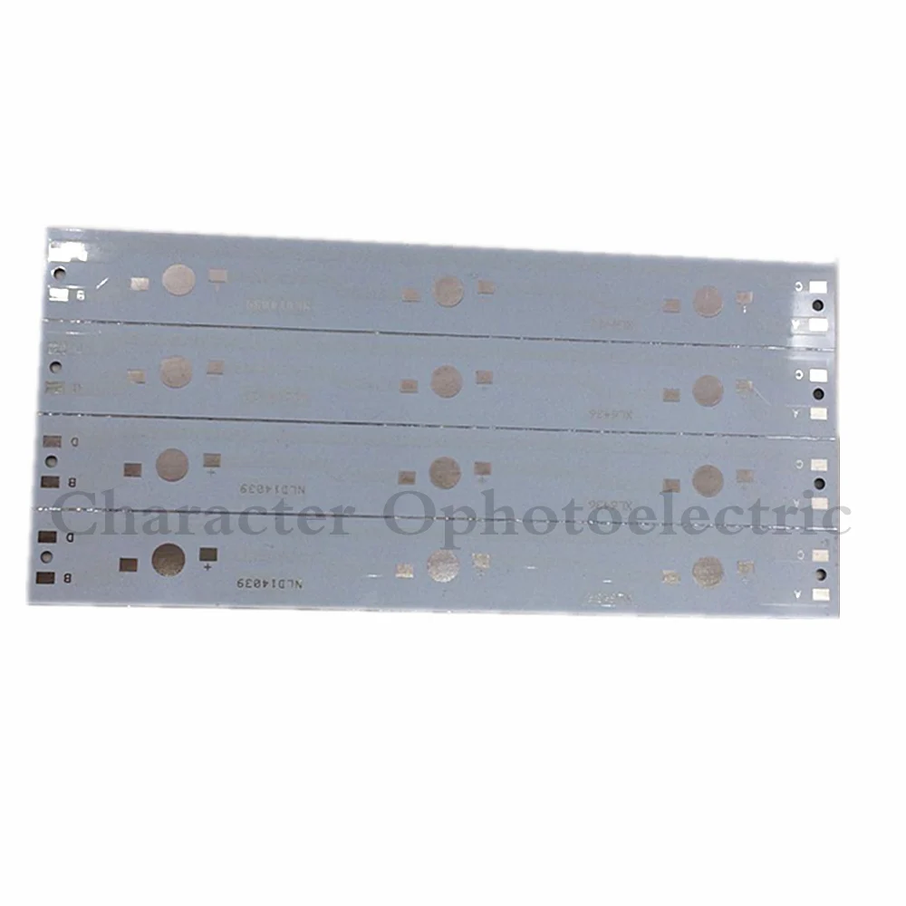 2 шт. 140 мм x 16 алюминиевый PCB монтажная плата для 3x1 Вт 3 5 Светодиодный в серии |