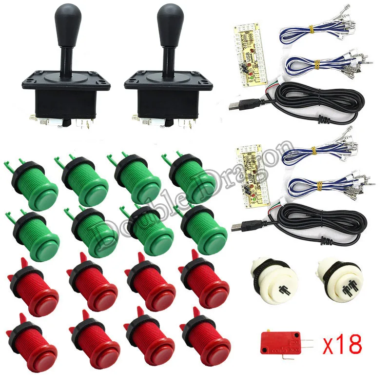 Jamma аркадный Шкаф DIY Kit Zero Delay USB игровой контроллер для подключения ПК Джойстик в американском стиле 4/8 кнопки