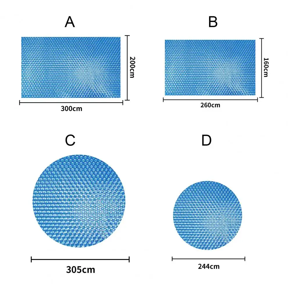 

Rectangular Pool Cover Solar Tarpaulin Swimming Pool Protection Cover Heat Insulation Film For Indoor Outdoor Pool Accessories
