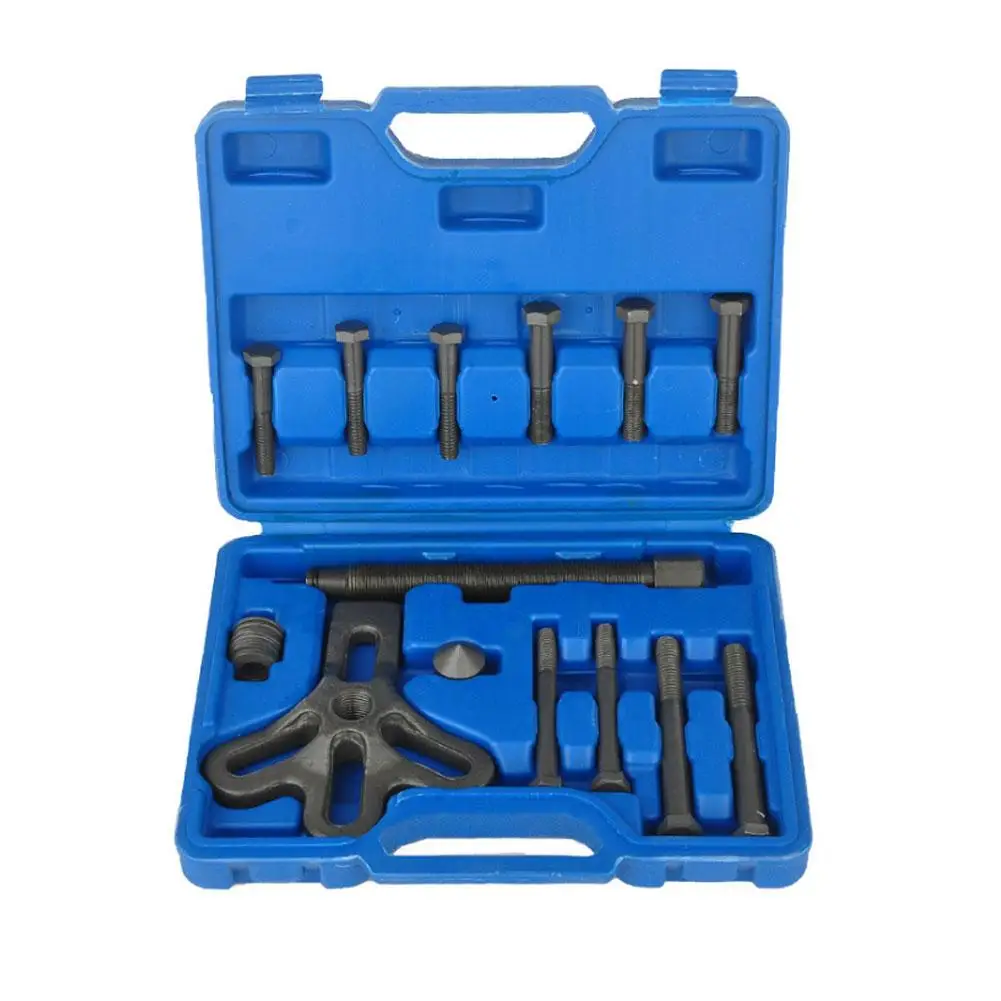 14 шт., съемник подшипников, Гармонический балансир, набор для снятия рулевого колеса, автомобильный инструмент, шестерня коленчатого вала