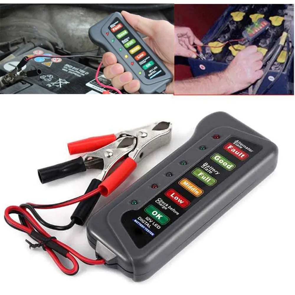 VEHEMO 12 в цифровой тестер батареи/генератора автомобильный диагностический