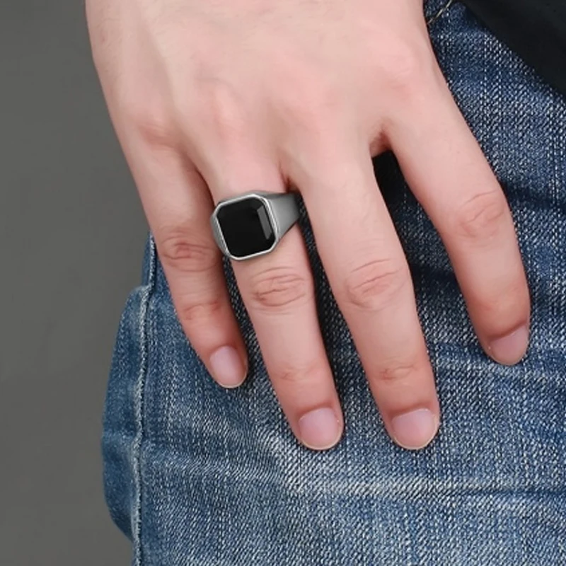 Мужские кольца из нержавеющей стали Крутое кольцо в стиле панк оптовая продажа