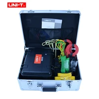 uni t ut575a digital double clamp grounding resistance tester large screen backlight with carry box