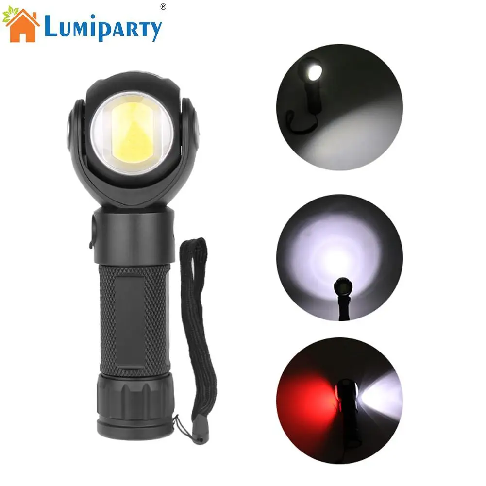 Водонепроницаемый светодиодный фонарь T6 + COB тактический фонарик высокой яркости