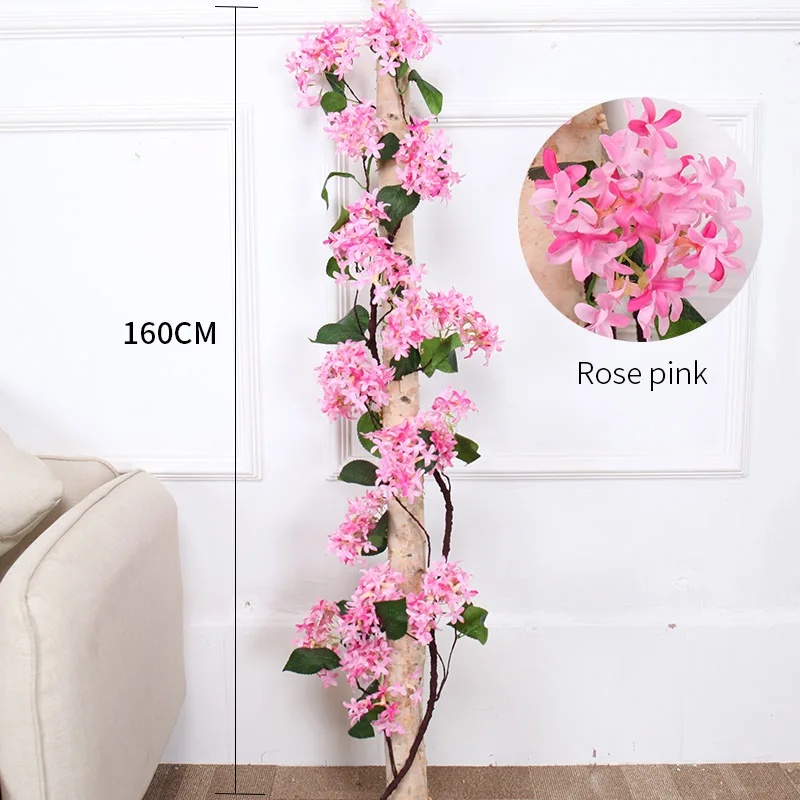 Искусственные цветы вишни 160 см искусственные искусственная Сакура висячая