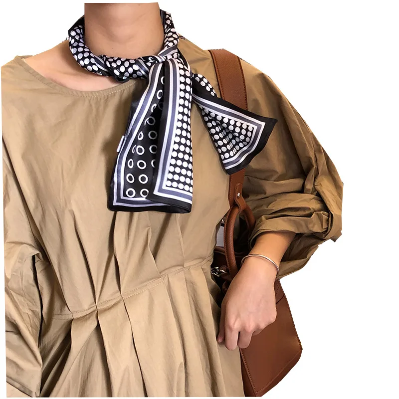 

New 2021 Fashion Brand 100% Real Silk Scarf Luxury Scarves Women Female Shawl High Quality Print Hijab Pashmina Foulard