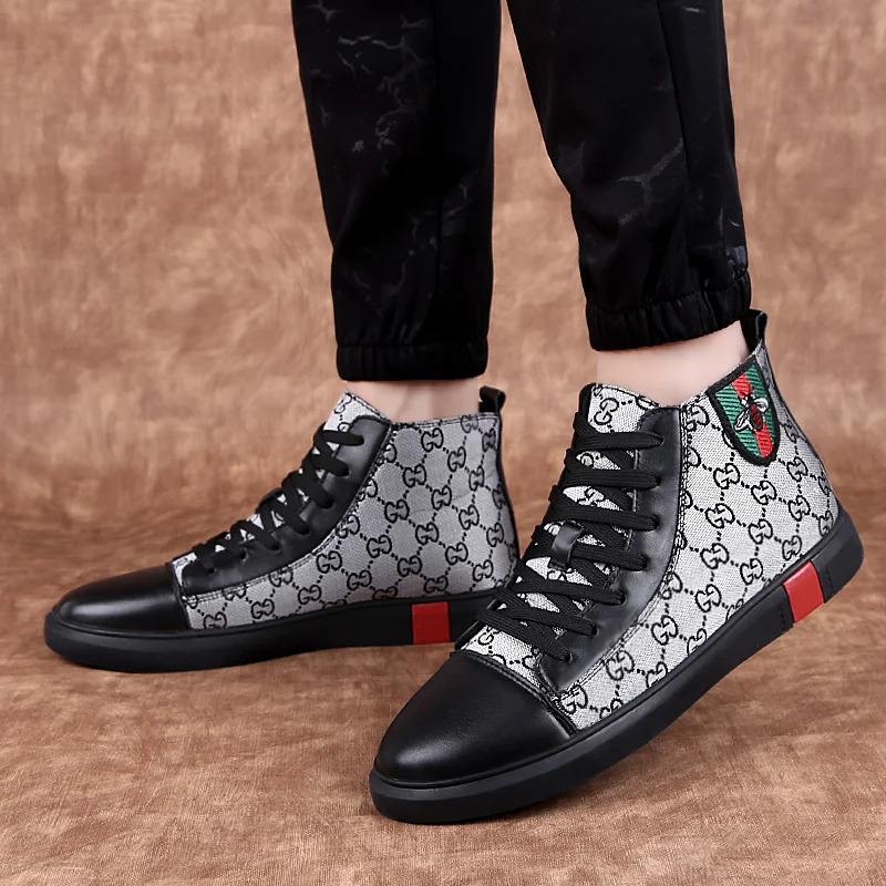 

Men's high-quality casual shoes, winter warmth, non-slip fashion high-top sneakers, men's designer luxury casual sneakers