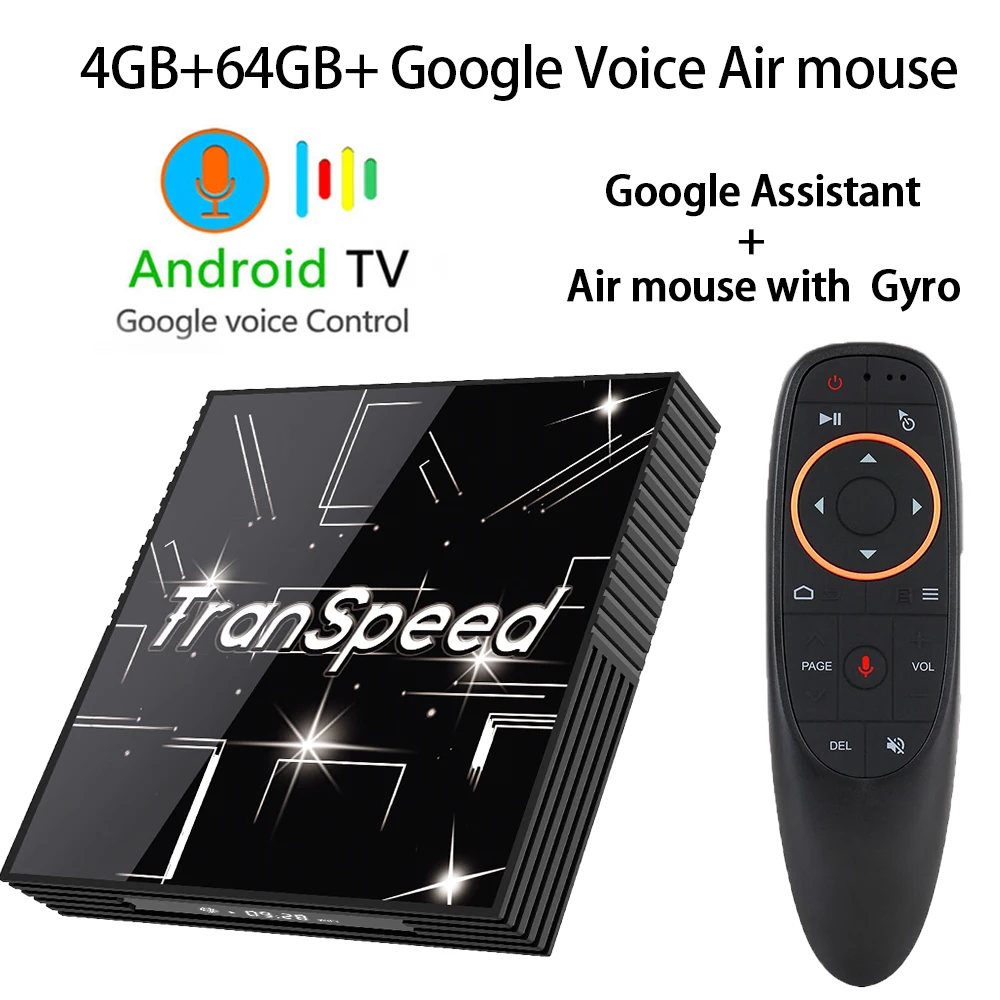 4G 64G vioce remote Tr66 Android 9,0 ТВ приставка 3D 4K 2,4G& 5,8G Wifi Bluetooth 4G 64G Google Voice assistantмедиаплеер Бесплатные приложения очень быстрая верхняя коробка - Цвет: 4G 64G vioce remote