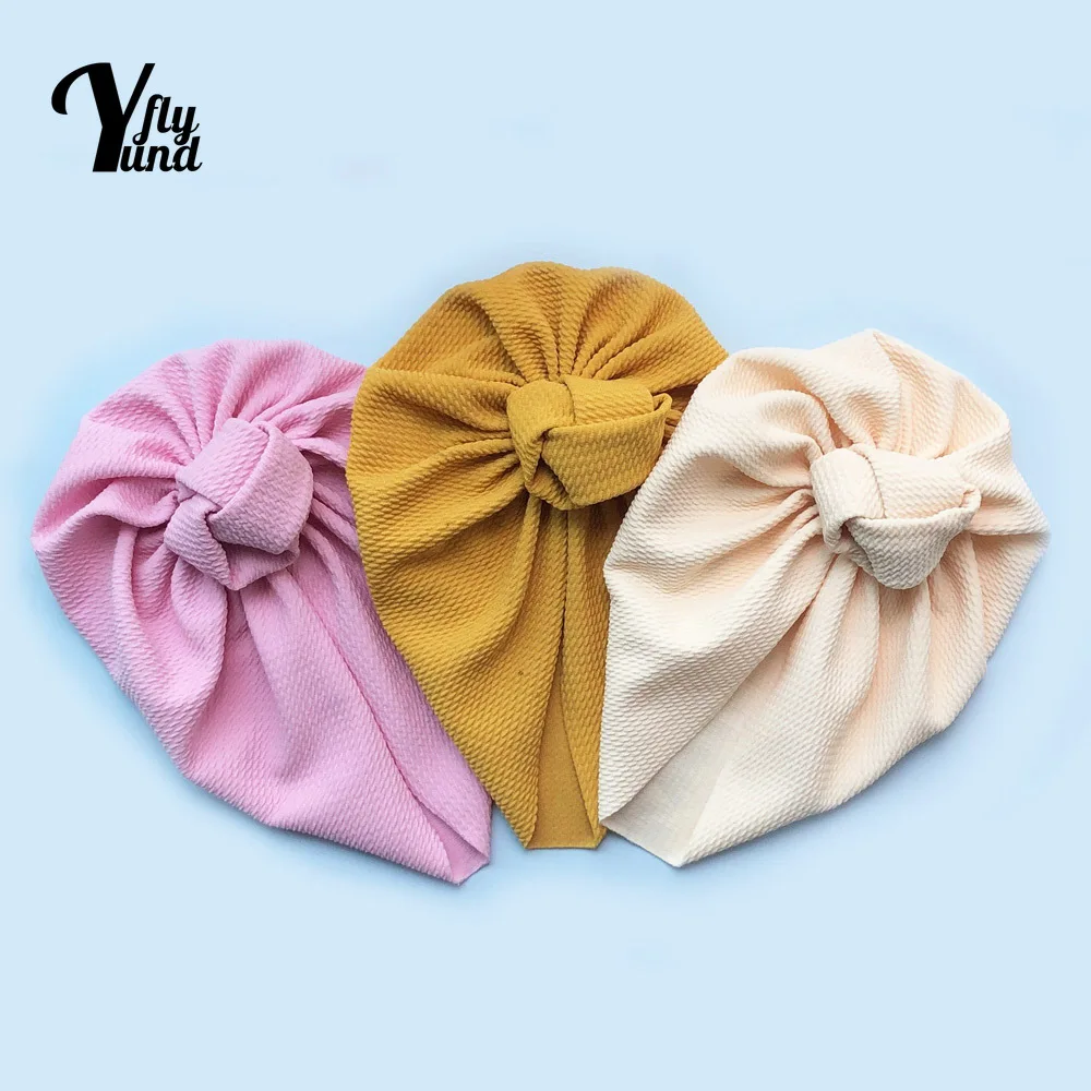 

Yundfly Solid Color Corn Kernels Hedging Cap Fashion Handmade Knotted Baby Turban Hat Newborn Headwear Birthday Gift Photo Props
