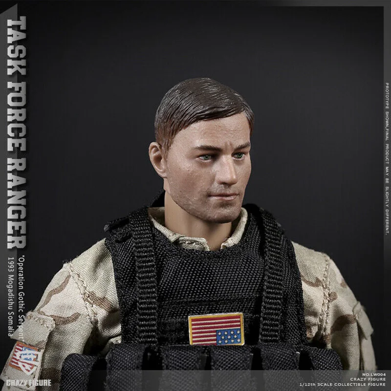 Сумасшедший рисунок 1/12th LW004 за каждый войны является истина целевой Ranger 1993 Сомали Стрелец рисунок