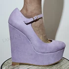 SEIIHEM Модные женские кроссовки на танкетке; Женские туфли-лодочки из искусственной кожи женские замшевые туфли вечерние; Свадебная обувь; Женская обувь; Визуально увеличивающие рост; Большой размер 43, 44 47 50 52