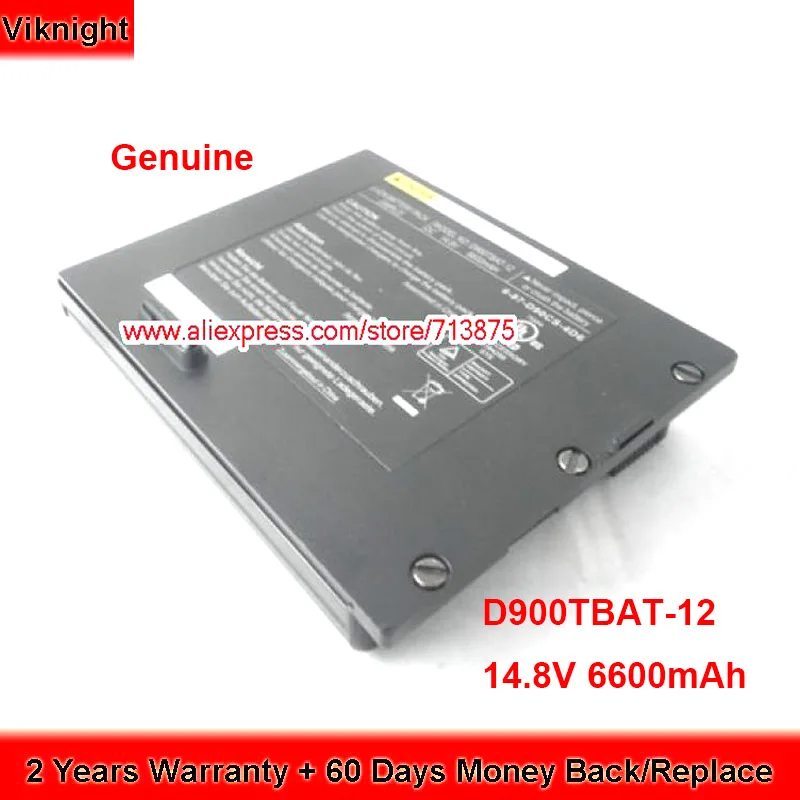 

Genuine D900TBAT-12 Battery 6-87-D90CS-4D6 for Clevo PortaNote 9800 D900K NP9280 NP9890 D901C 14.8V 6600mAh
