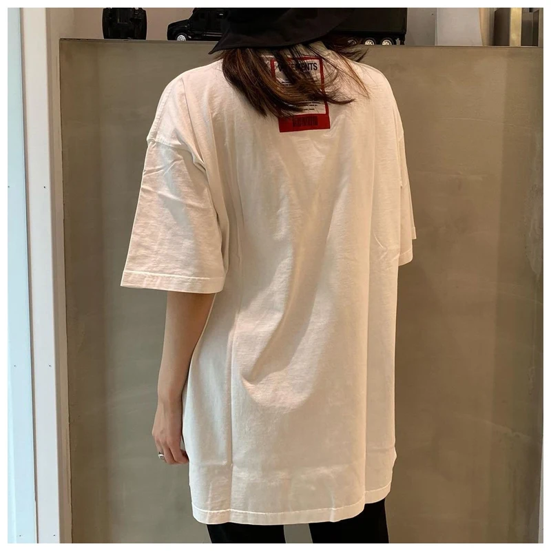 

Hip hop punk style 2021 spring new letter logo printed T-shirt men's street fashion loose o-neck cotton short sleeve t-shirt