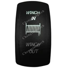 12 В 24 В лебедка входной мгновенный кулисный переключатель белый светодиод 7 Pin  DPDT(ВКЛ) выкл (ВКЛ) Водонепроницаемый IP68 автомобильный лодочный кулисный переключатель