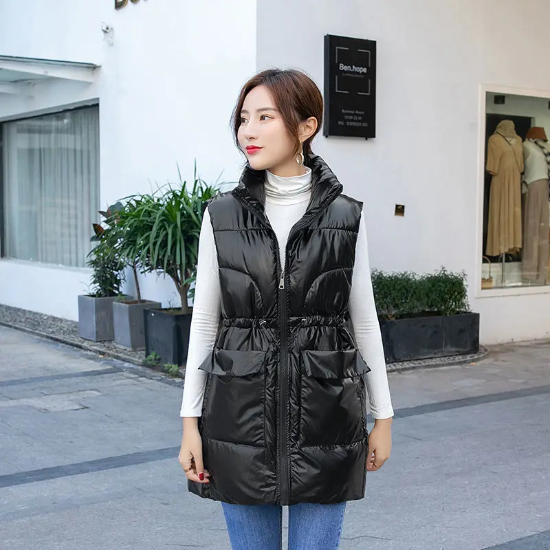 Новинка 2022 осенне-зимний женский жилет с капюшоном Толстая теплая верхняя одежда