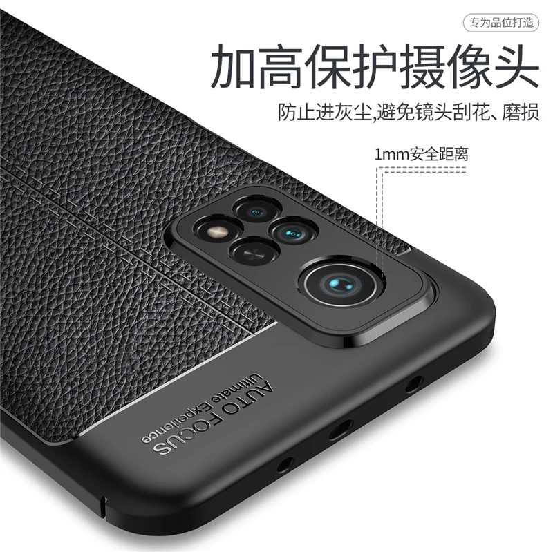 For Cover Xiaomi Mi 10T Pro Case For Mi 10T Pro Capas Shockproof Bumper Soft TPU Leather For Fundas Mi 10T 10 T Pro Lite Cover