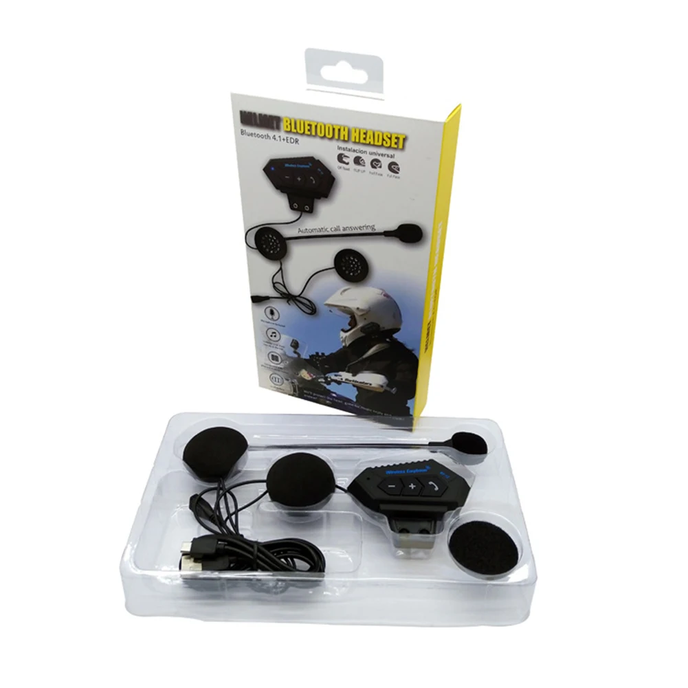 Bluetooth-гарнитура для мотоциклетного шлема V4.0 + EDR наушники с низким
