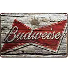 Оригинальный ретро дизайн, выглядит как деревянный Budweiser, жестяные металлические знаки, настенное искусство, толстая жестяная плита, печатный плакат, настенное украшение