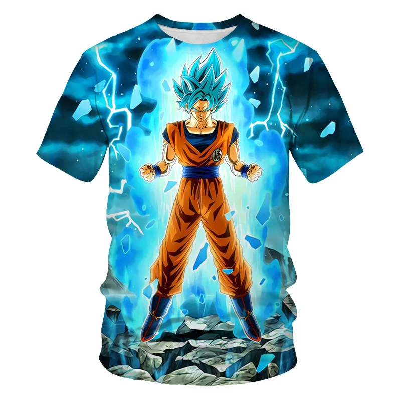 

Summer hot sale 3DT shirt anime cartoon dragon ball character boy/girl fashion cool trend short-sleeved O-neck T-shirt