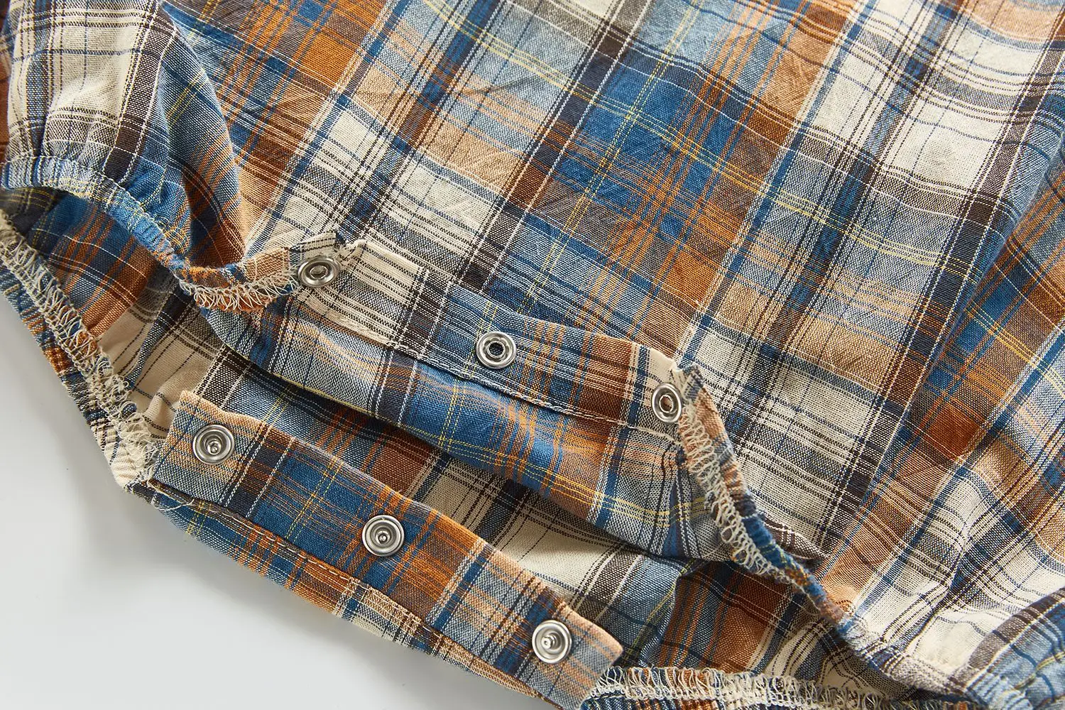 

Baby plaid clothes onesie summer baby cute super cute foreign style clothes baby girl clothes