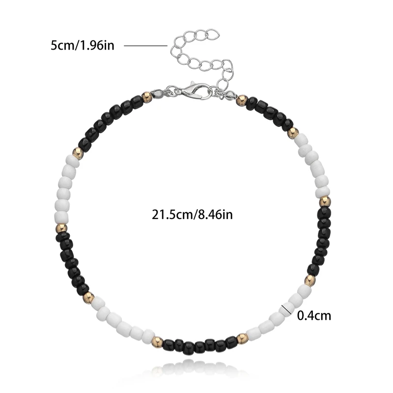 

Women Beads Anklet Adjustable Anklets Fashion Vintage Handmade Sandal Statement Bracelet Foot Boho Jewelry Girls Gift