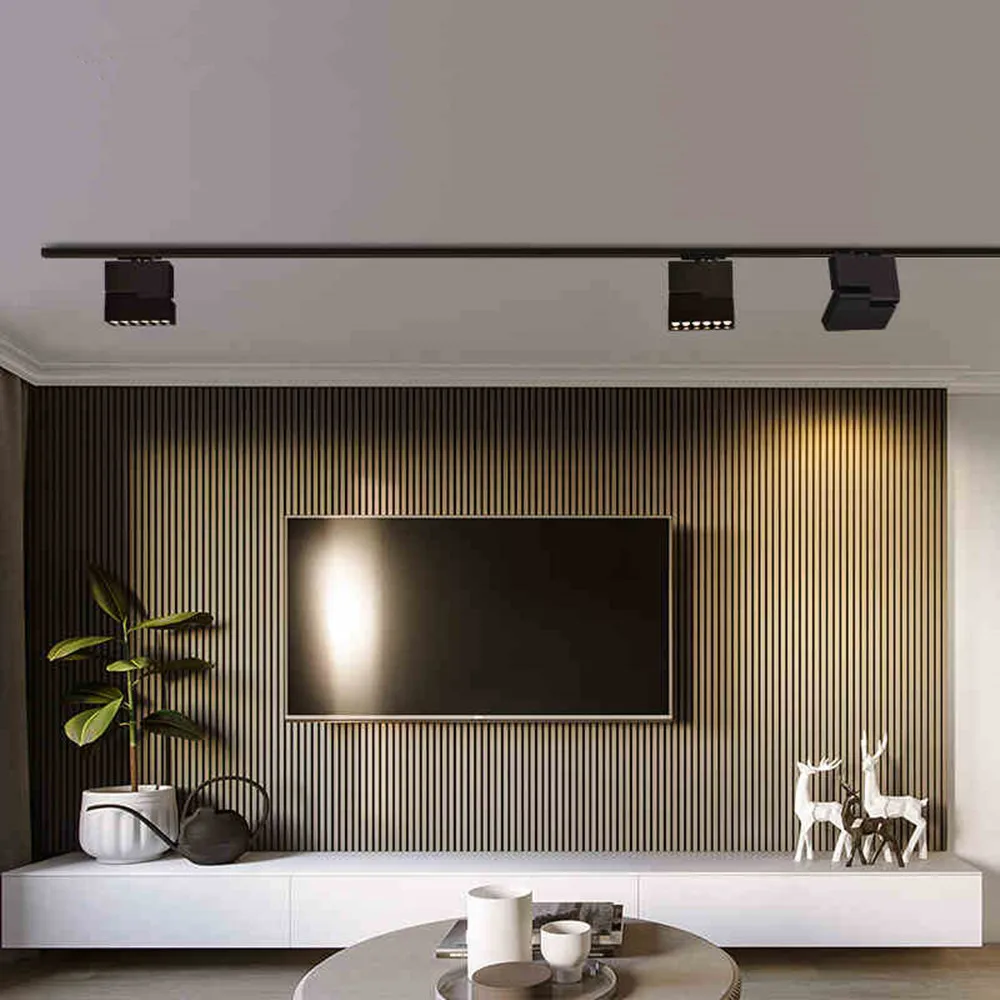 Трек светильник 6 Вт 12 регулируемый светодиодный трек лампа Домашний Светильник