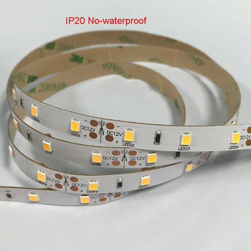 LED SMD2835 Strips 60LEDs/m DC12/24V 7.2w/m High Brightness Whtie Red Green Yellow Blue Color With 3 Years Warranties | Лампы и