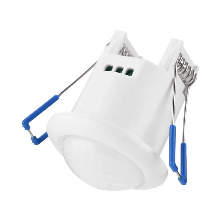 Мини 85-265 в Led pir датчик движения переключатель 140/360 градусов Регулируемый безопасности Потолочный pir датчик движения переключатель с задержкой времени