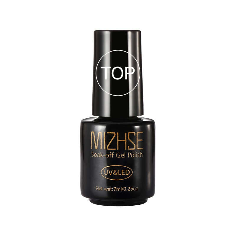 TOP Coat MIZHSE Гель-лак для ногтей 7 мл UV Vernis Полупостоянный праймер верхнее покрытие для маникюра xx цветов гелевое покрытие для ногтей гель-арт - Цвет: TOP Coat