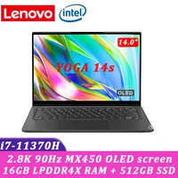 lenovo yoga 14s 2021 new laptop intel i7 11370h 16gb ram 512gb ssd 14inch oled full screen computer windows10 ultraslim notebook