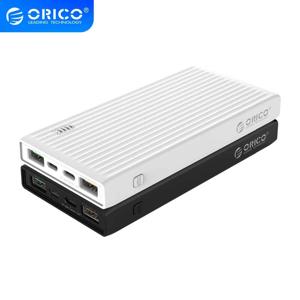 Внешний аккумулятор ORICO QC3.0 10000 мАч портативная Двусторонняя быстрая зарядка
