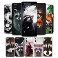 raccoon animal phone case for realme q2 i v13 15 5g c20 a 11 12 21 y 8 25 gt neo x7 pro gt soft silicone cover