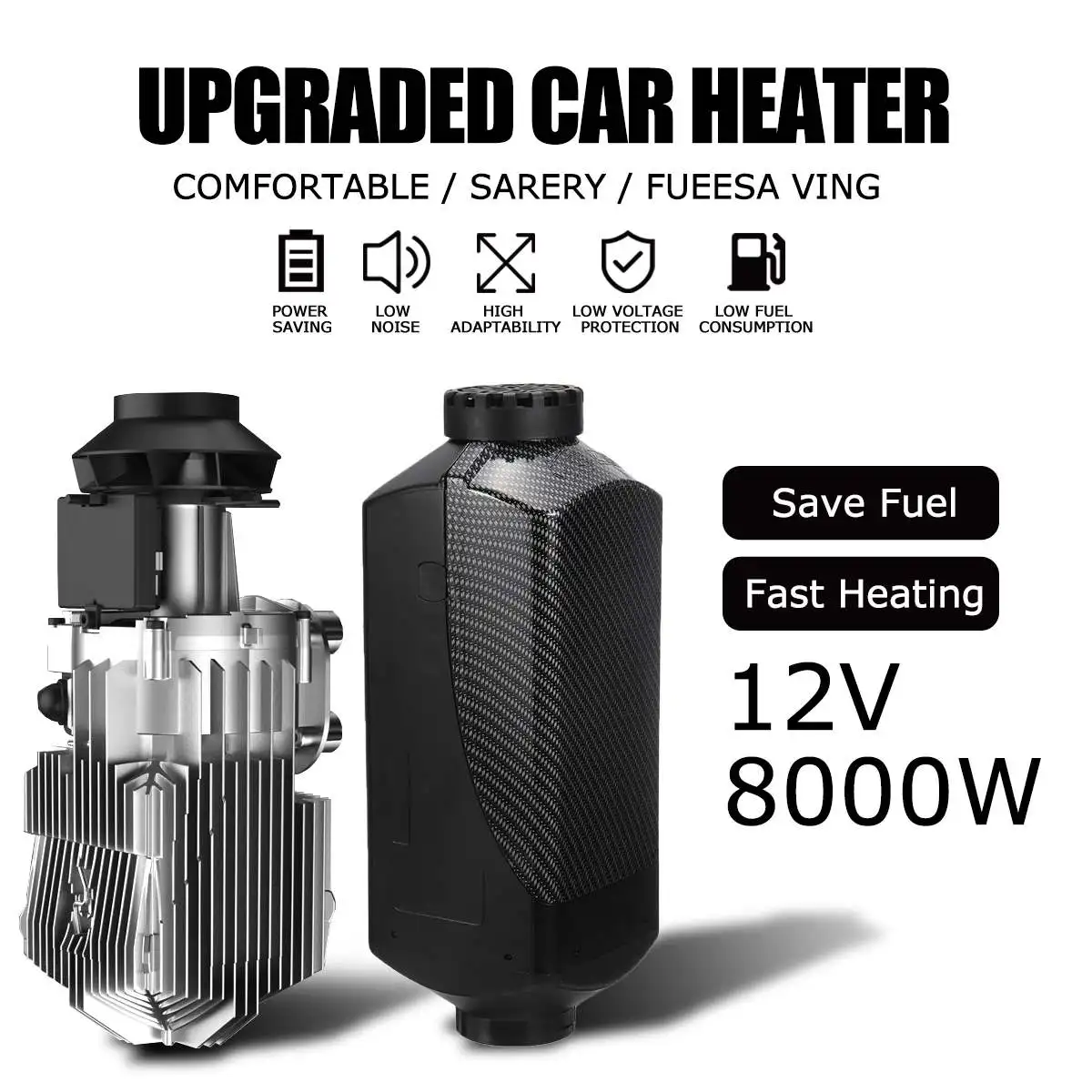 Grid Обогревателя автомобиля 12V 8000W webastos дизелей подогреватель Eberspacher стояночный отопитель с пультом дистанционного управления Управление ЖК-дисплей монитор для мотора б/у - Название цвета: Grid
