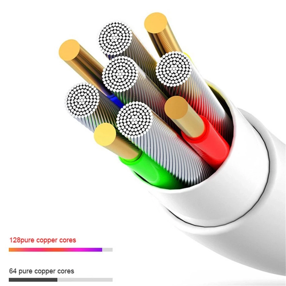 ! Кабель зарядный 3 в 1 Micro USB Type C Lighting для iPhone 8 7 Plus Samsung Huawei Android IOS|Кабели мобильных