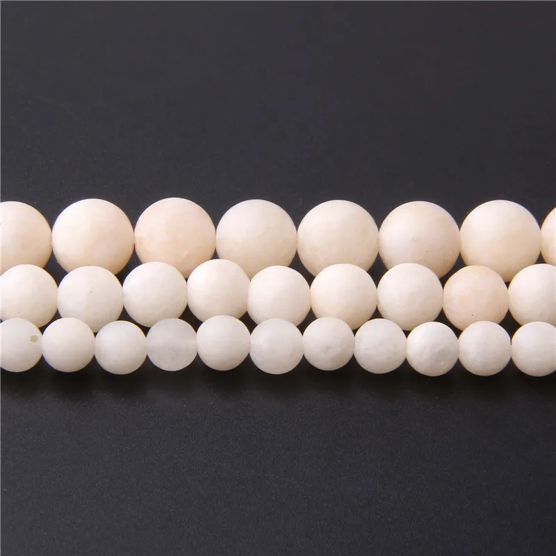 Желтые матовые бусины из Ангельского камня оптом 4/6/8/10/12 мм круглые с драгоценным