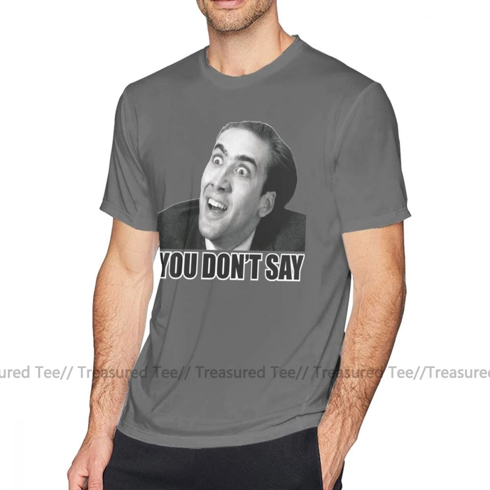 Футболка Nicolas Cage футболка Meme хлопковая с принтом Пляжная коротким рукавом