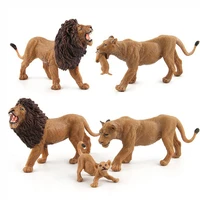 simulation wild animal model animal doll entity pvc animal paradise lion and lioness movable doll set statue childrens toy gift