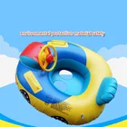 Детское летнее сиденье для плавания, мультяшное Надувное автокресло для младенцев, буй, игрушечное кольцо для катания на лодке, Пончик для активного отдыха