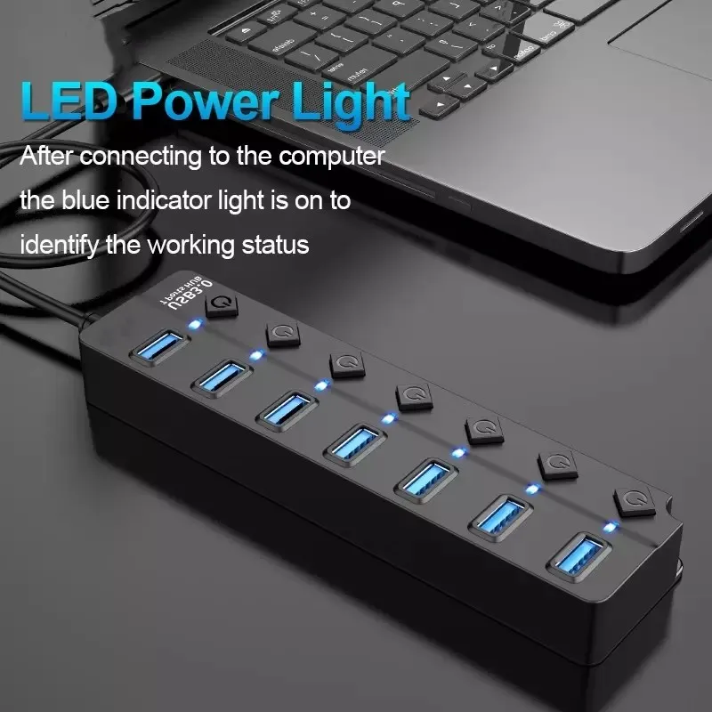 usb 3 0 hub usb hub 3 0 multi usb splitter 3 hab use power adapter 47 port multiple expander 2 0 usb3 hub with switch for pc free global shipping