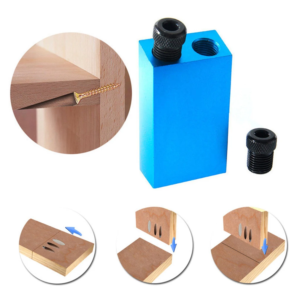 

15 Degree Woodworking Inclined Hole Locator Drill Jig Inclined Hole Positioning Aircraft Type Wood Circle Hole Saw Cutter