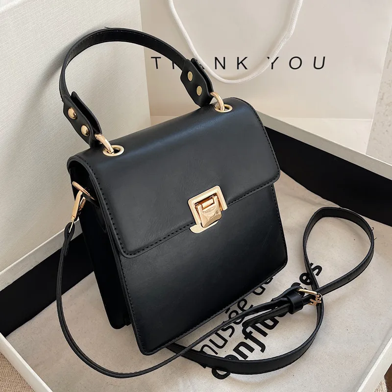 

Brand design Crossbody bags for women pu leather Woman phone shoulder bags Small handbag and purses square package black bolsas
