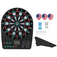 lcd display electronic bullseye dart game automatic score board dart board home party darts entertainment games