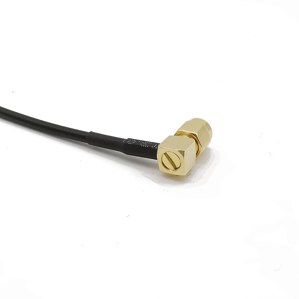 RG174 кабель SMA штекер под прямым углом к Гнездовой разъем с гайкой Coax Pigtail адаптер RF
